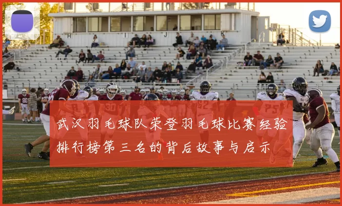 武汉羽毛球队荣登羽毛球比赛经验排行榜第三名的背后故事与启示